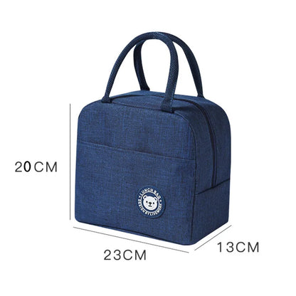 Lunch bag isotherme (Plumes - bleu)