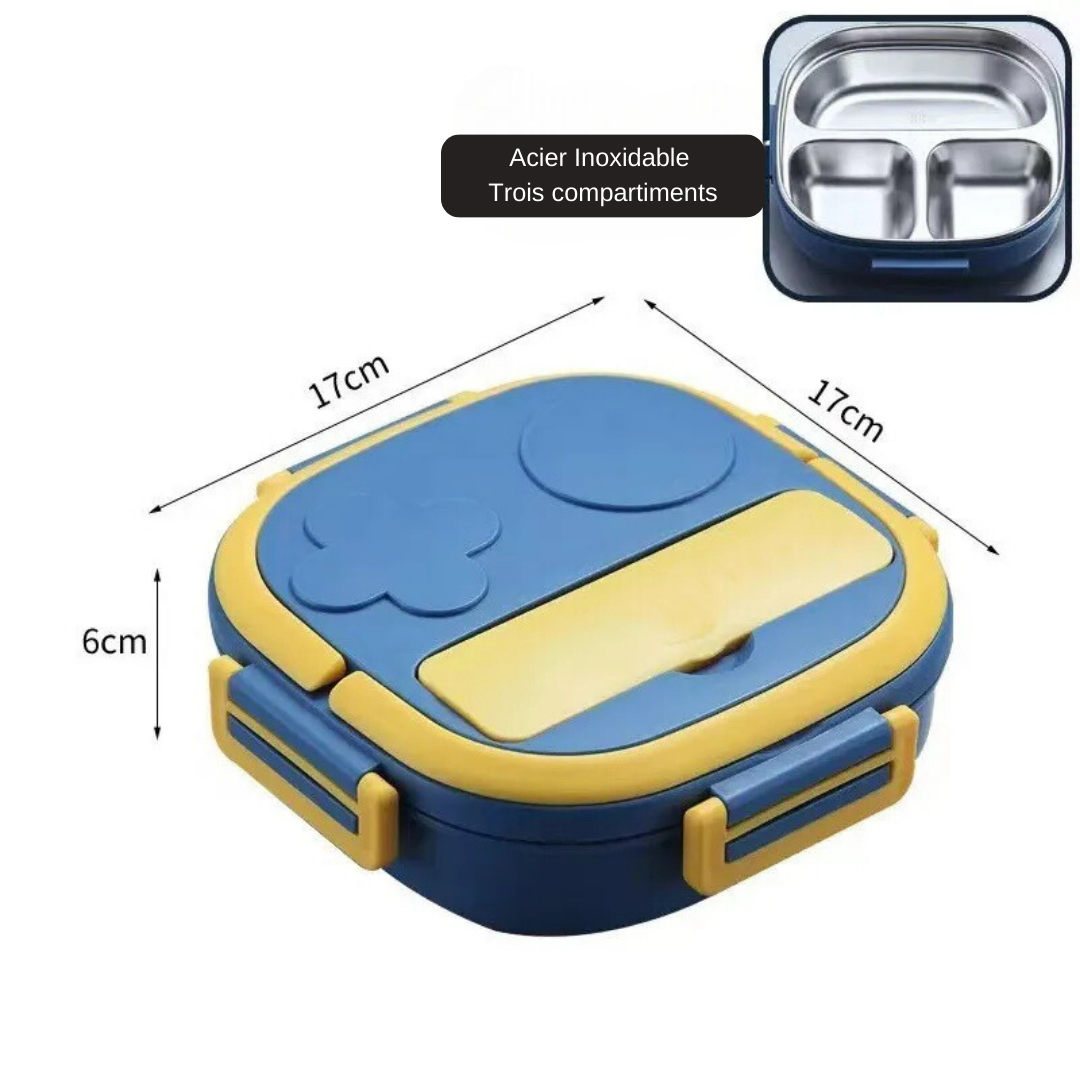 dimension lunch box trois compartiments